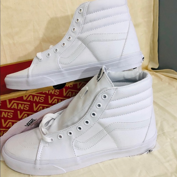 vans high tops mens white